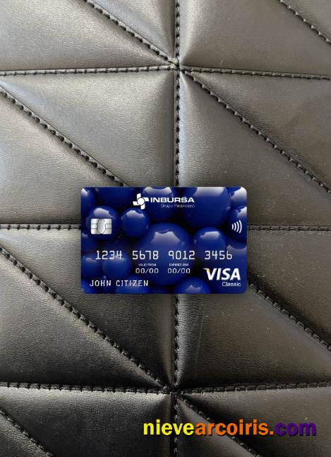 Mexico Inbursa bank visa classic card photolook